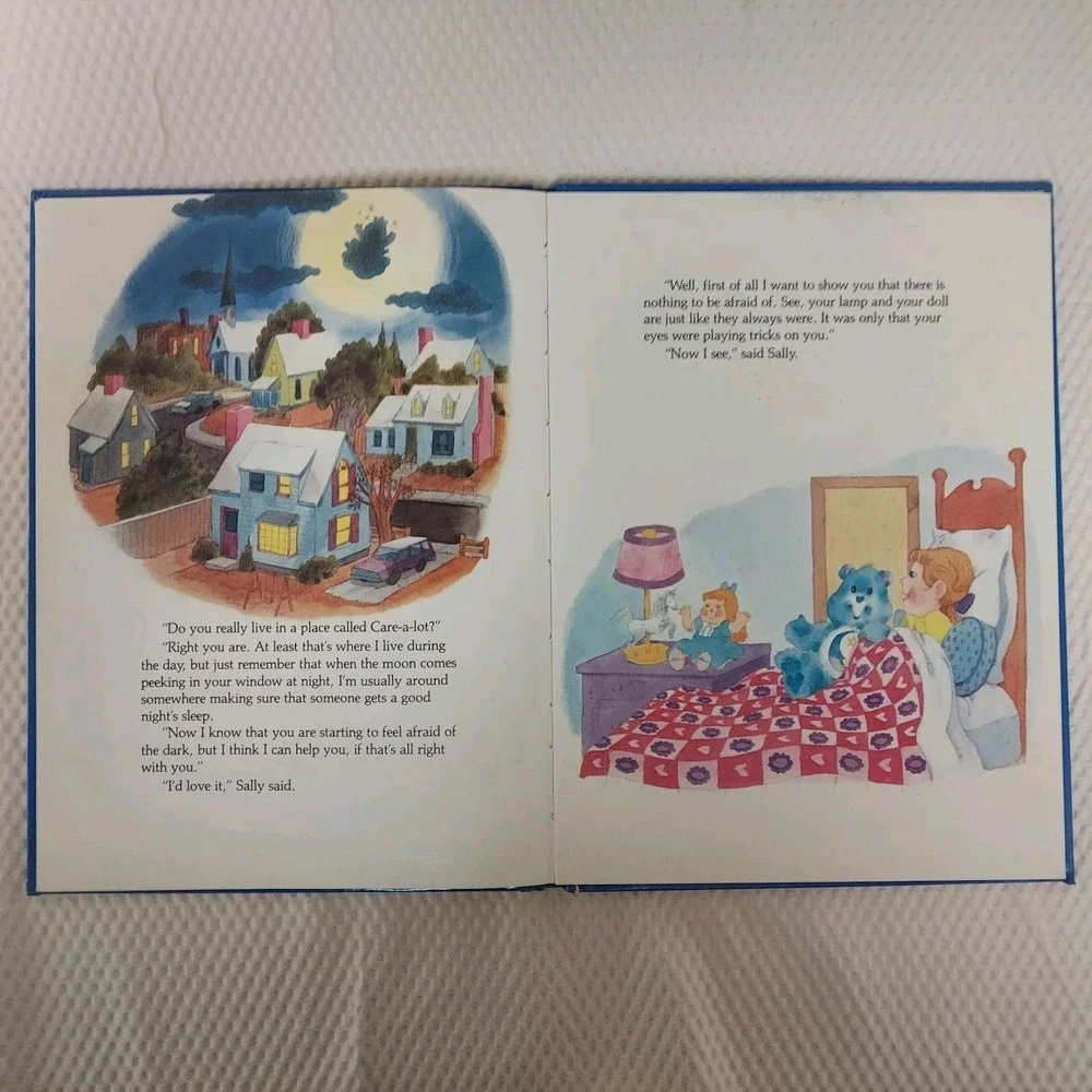Care Bears Sweet Dreams For Sally Book 1983 Parker Brothers (Hardcover)
